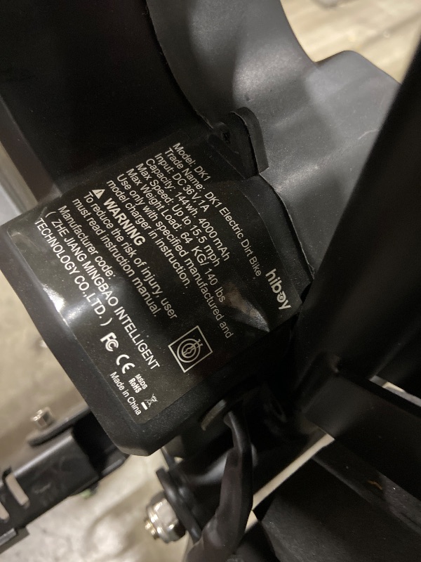 Photo 1 of **STOCK PHOTO FOR REFERENCE ONLY** **PARTS ONLY** **NONFUNCTIONAL** Hiboy DK3 36V Electric Dirt Bike,300W Electric Motorcycle - Up to 15.5MPH & 13.7 Miles Long-Range,3-Speed Modes Motorcycle for Kids Ages 3-10