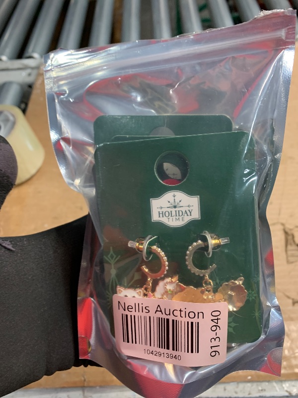 Photo 1 of ***MISSING PARTS***
***STOCK PHOTO FOR REFERENCE ONLY*** 
Holiday Time Studs and Drop Earrings