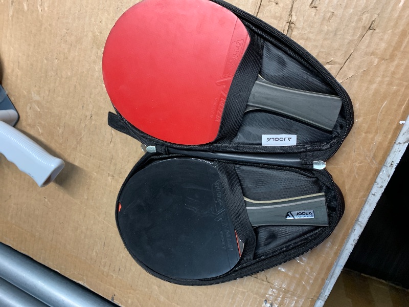 Photo 1 of ***DAMAGED, SEE PHOTOS, MISSING BALLS***
JOOLA Duo Pro Ping Pong Paddles Set of 2 - Professional Table Tennis Paddles, Three Advanced 3 Star Tournament Ping Pong Balls and Carrying Case - Advanced Table Tennis Rackets