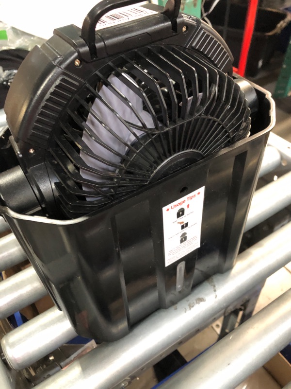 Photo 1 of (mist not functional) Misting Fan Portable Camping Fan 42800mAh Rechargeable with Remote Control, 3 LED Light & Stepless Speed Control & Cooling Spray 