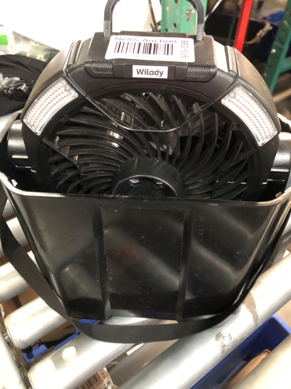 Photo 1 of (mist not functional) Misting Fan Portable Camping Fan 42800mAh Rechargeable with Remote Control, 3 LED Light & Stepless Speed Control & Cooling Spray 