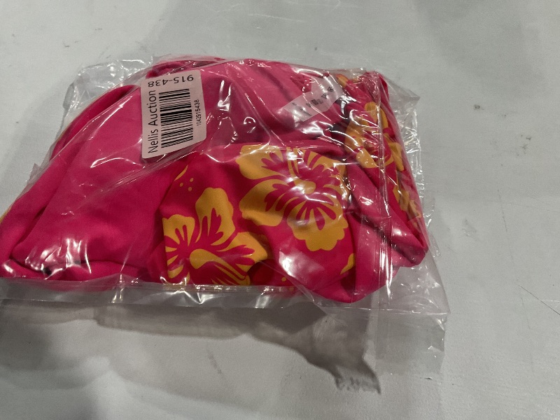 Photo 1 of (SMALL) (BAGGED) SUUKSESS Women Sexy High Waisted Thong Bikini Sets Reversible String Two Piece Swimsuits Push Up Bathing Suit(Pink Yellow Floral,S)