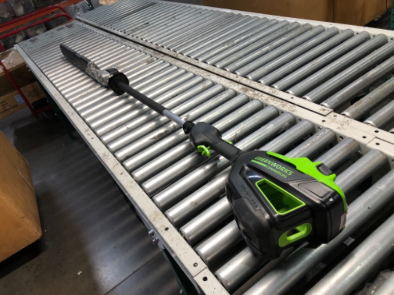 Photo 1 of (Used)(incomplete)  82V 24" Brushless Cordless Fixed Mid Pole Hedge Trimmer, 2.5Ah Battery and Dual Port Rapid Charger 