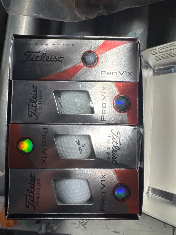 Photo 1 of (USED/FAIR) (PARTIAL SET) Titleist Pro V1x One Dozen High Number Golf Balls,White
