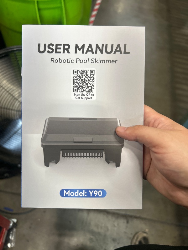 Photo 1 of ***(USED/ UNABLE TO TEST ITEM)***2024 Solar Powered Robotic Pool Skimmer Surface Cleaner with Remote Control Dual Charging Options Smart Obstacle Avoidance 12 Hours Continuous Cleaning Ideal for Above Ground Pool