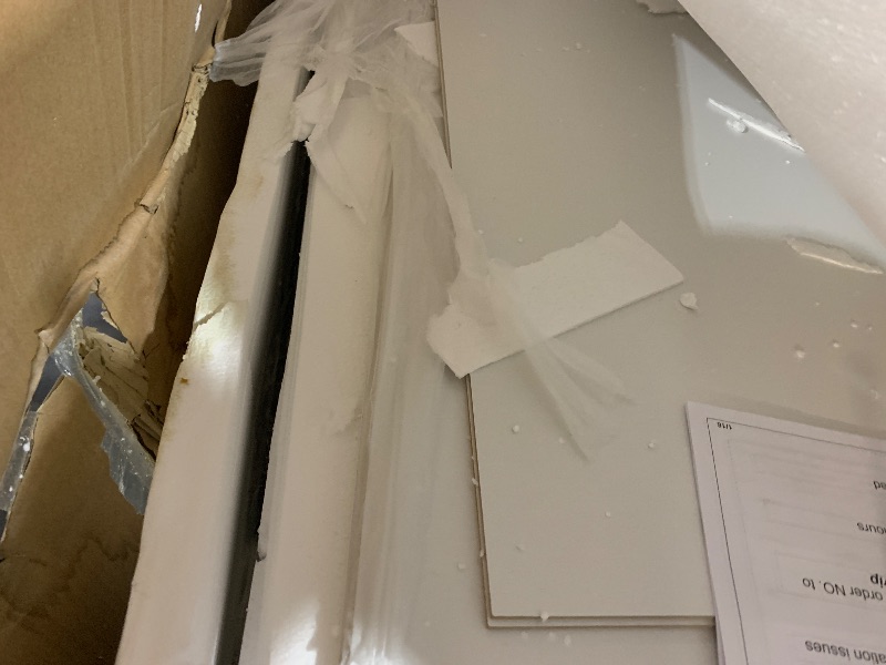 Photo 1 of ***DAMAGED - INCOMPLETE - MISSING HARDWARE AND OTHER PARTS***
IDEALHOUSE Farmhouse 5 Drawer Dresser for Bedroom, 48" Tall Wood Dresser Chest of Drawer with Sliding Barn Door, Adjustable Shelf, Storage Organizer for Bedroom, Hallway, Living Room, Kitchen, 
