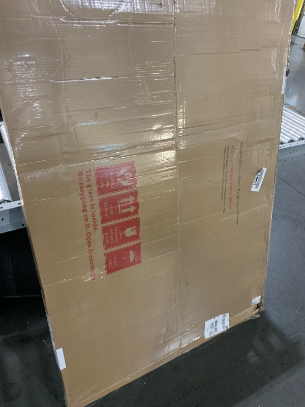 Photo 1 of ***FACTORY SEALED, opened for inspection***ISTRIPMF 60x40 Inch LED Bathroom Mirror with Lights, Backlit and Front Lighted Bathroom Mirrors for Wall, Anti-Fog Dimmable Memory Shatterproof LED Vanity Mirror for Bathroom