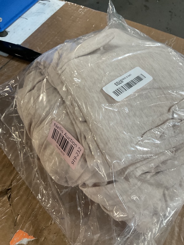 Photo 1 of (PARTIAL SET) (BAGGED) LIFETOWN 100% Jersey Knit Cotton Duvet Cover Set T-Shirt Feel Bedding Set Ultra Soft Wrinkle-Free (Heathered Oatmeal Beige, Queen)