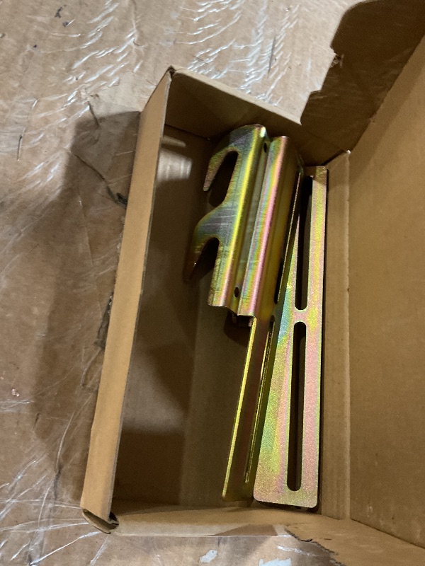 Photo 1 of 2PCS #711 Bolt-On to Bed Frame Conversion Brackets with Hardware Hook Plate,Headboard Hook Set, Hook on Bed Rails, Hook on Bed Frame Brackets