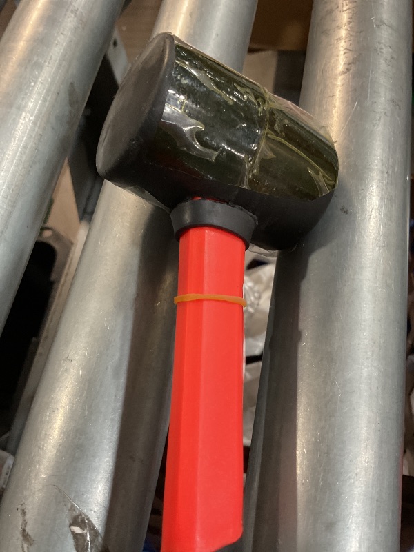 Photo 1 of (Used)(see images) 12 oz Rubber Mallet Hammer with Shock-absorbing Fibre Handle Soft Blow Tasks without Damage Double-Faced Soft Mallet 