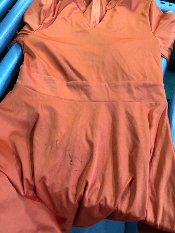 Photo 1 of (see all images) Nmoder Casual Dresses for Women Semi Formal Fit and Flare 3/4 Sleeve A-line Church Work Dress with Pockets Orange M