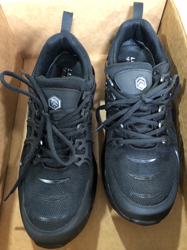 Photo 1 of (see all images) LARNMERN Waterproof Slip Resistant Work Shoes for Men Sneakers Working Chef Kitchen Casual Air Cushion, Black 12