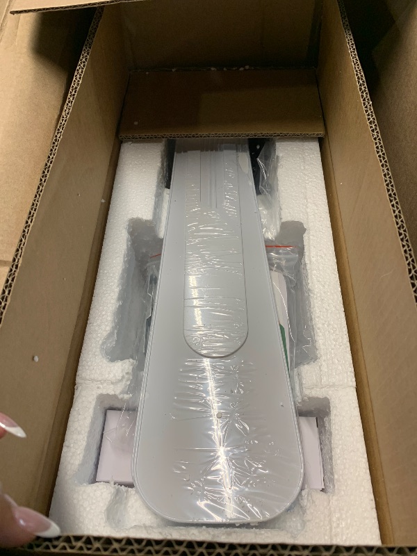 Photo 1 of PBLALA Ceiling Fans with Lights,36" LED Fan Light Hanging with Hook,Hook Type Ceiling Fan,Plug in Ceiling Fan Light,40W,3000-6500k,Remote Control,Portable Fan for Camping Bed,Patios,(White)