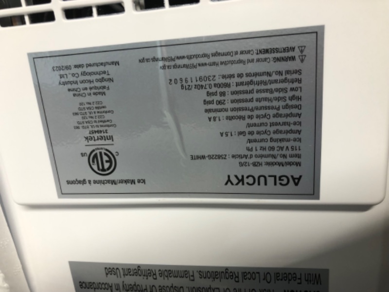 Photo 1 of ZAFRO Countertop Ice Maker,Portable Ice Machine with Carry Handle,Self-Cleaning,Basket and Scoop,9 Cubes in 6 Mins,26.5lbs/24Hrs,2 Sizes of Bullet Ice,for Home,Kitchen,Party,Black