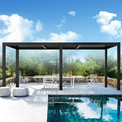 Photo 1 of 12 x 10 Steel Louvered Pergola