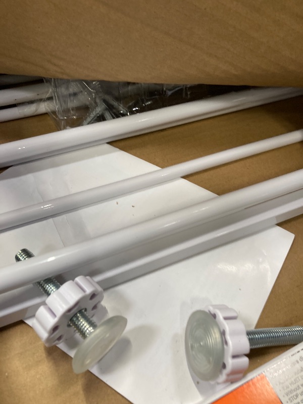 Photo 1 of 29.5-51.6 Extra Wide Baby Gate 30 H Safety Doorway Gates Pressure Mounted White

