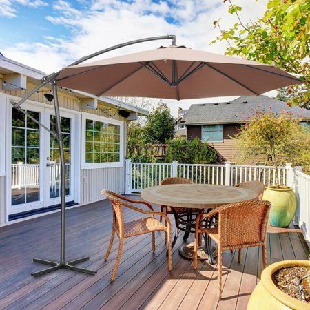 Photo 1 of ***PARTS ONLY**Autlaycil 13 FT Patio Umbrella with Sun Protection & Easy Crank for Deck Pool Patio Beige
