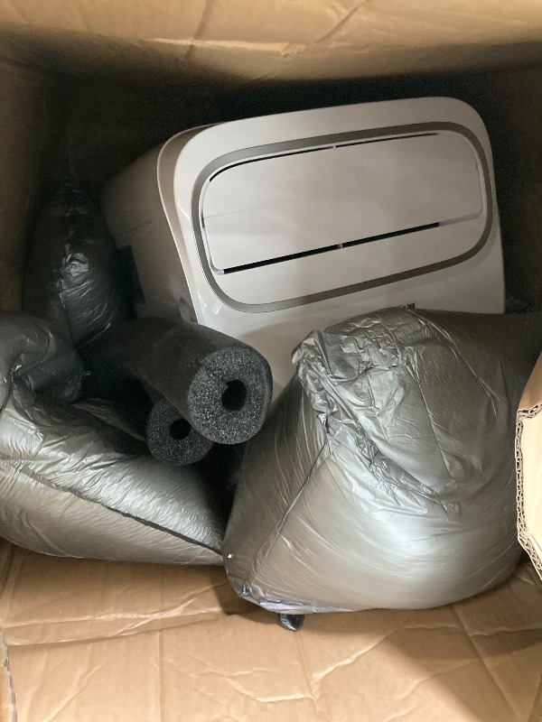 Photo 1 of 14000 BTU Portable Air Conditioners,Cools Up to 700 Sq.Ft,Portable AC Unit with Remote Control,Cooling,Fan,Dehumidification,Sleep Mode& Installation Kits for Large Rooms,White