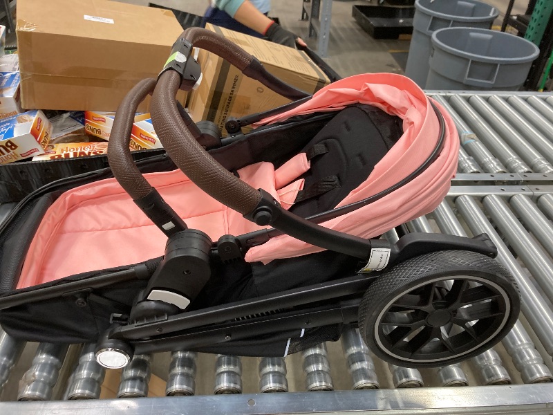 Photo 1 of 2 in 1 Baby Stroller for Toddler 0-3, Bassinet Stroller for NewbornToddler with Large Storage Basket, Removable Seat, Cup Holder, Shock Absorbing