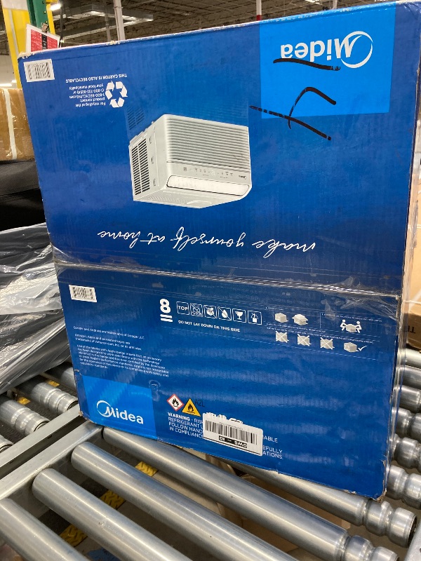 Photo 1 of Midea 12,000 BTU Smart Inverter Air Conditioner Window Unit with Heat and Dehumidifier – Cools up to 550 Sq. Ft., Energy Star Rated, Quiet Operation, Electronic Controls, Remote Control, White