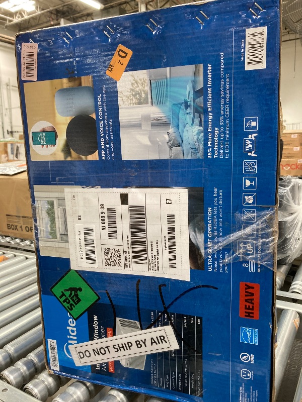 Photo 1 of Midea 12,000 BTU Smart Inverter Air Conditioner Window Unit with Heat and Dehumidifier – Cools up to 550 Sq. Ft., Energy Star Rated, Quiet Operation, Electronic Controls, Remote Control, White