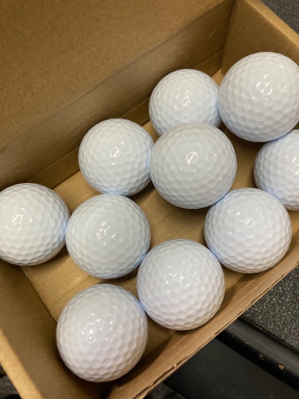 Photo 1 of 10pcs Indoor Golf Balls Double Layer Training Balls for Beginners Hitting Mat