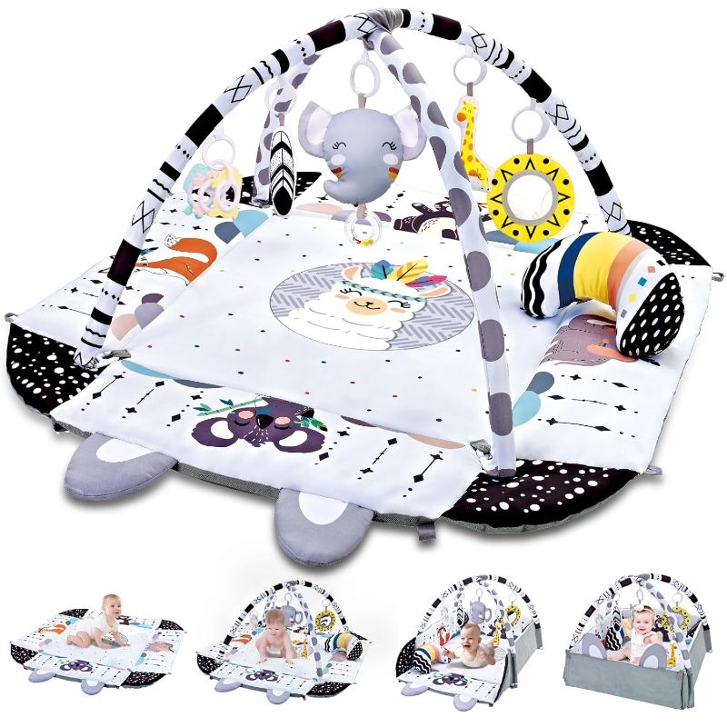 Photo 1 of 

Baby Gym Play Mat, 8-in-1 Tummy Time Mat & Activity Gym, Washable Ball Pit, Infant Play Mat with Detachable Toys for Sensory Exploration and Motor Skill Development
1K+ bought in past month