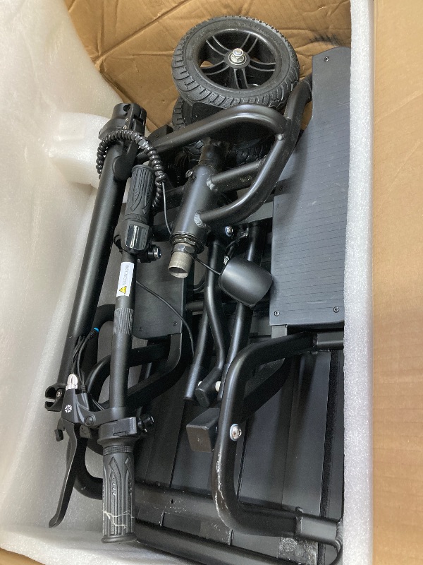 Photo 1 of ***MISSING PARTS/BROKEN HARDWARE**Mobility Scooters for Adults - NO ASSEMBLY REQUIRED, Powered Mobility Scooters Folding Portable Power 3 Wheel Travel Scooter, Weight Only 48 lbs, 20 Miles Long Range