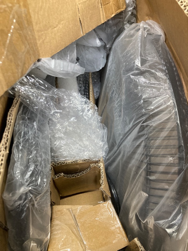 Photo 1 of **MISSING PARTS**Amazon Basics 16" Pedestal Fan with Remote, Floor Fan, Standing Fan for Bedroom, Living Room, Office, with 3 Speeds, 3 Modes, Timer, Dual-Layered Blades, Adjustable Height, Tilt Head, 60W, Black
