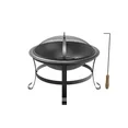 Photo 1 of 19" Wood Burning Fire Pit with Iron Net and Cover Lid for Backyard and Camping