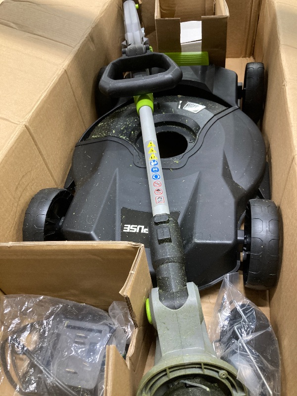 Photo 1 of  12 Inch 3-in-1 Electric Cordless String Trimmer/Edger/Mower with Two 2.0Ah Batteries and Fast Charger