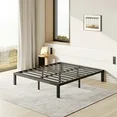 Photo 1 of  12 Inch Queen Size Bed Frame, Heavy Duty Metal Platform, No Box Spring Needed, Easy Assembly, Black