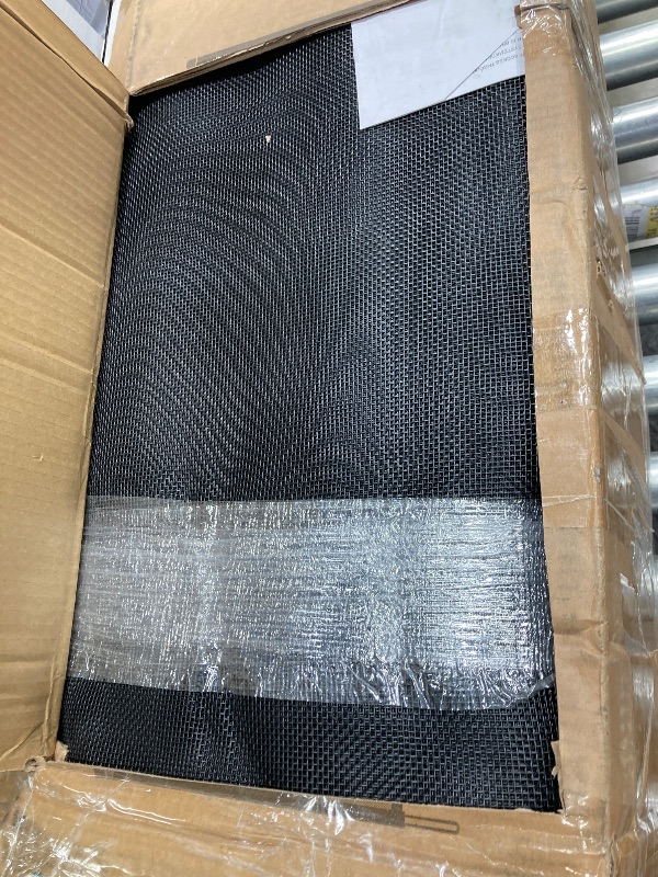 Photo 1 of 4×108FT, 350GMS Teslin Mesh Pool Safety Fence, Stainless Steel Feet, Triple Stitching Craftsmanship, Protecting Children and Pets, Black