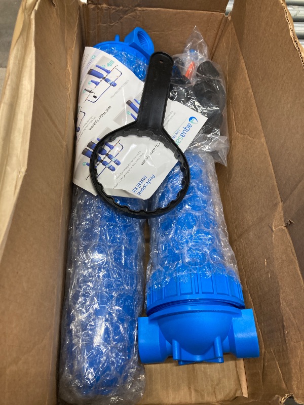Photo 1 of ***BOX 2 OF 2 ONLY/INCOMPLETE SET**Aquasana Whole House Water Filter System - Carbon & KDF Home Water Filtration - Filters Sediment & 97% Of Chlorine - 1,000,000 Gl - EQ-1000