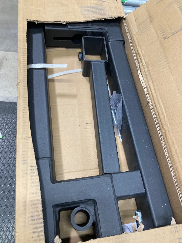 Photo 1 of ***MISSING FORKS***AUTOSAVER88 43" Clamp On Pallet Forks for Tractor Bucket, Heavy Duty 2000lbs Quick Attach Skid Steer Loader Pallet Fork with Adjustable Stabilizer Bar, Black FRSSPF-0031