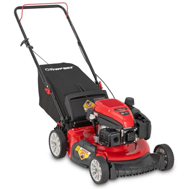 Photo 1 of 21 in. 163cc OHV Engine Push 3-in-1 Gas Walk Behind Lawn Mower with Tri-Action Cutting System
