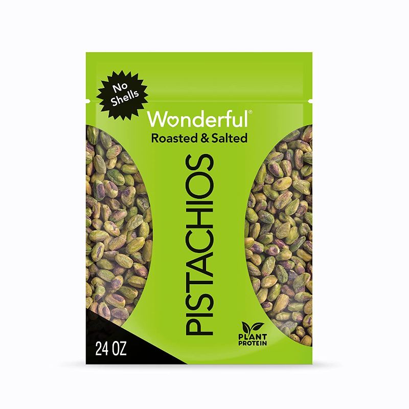 Photo 1 of **they have shells** Wonderful Pistachios No Shells, Roasted & Salted Nuts, 216 Ounce Resealable Bag, Protein Snacks, Gluten Free, Healthy Snack
 2 bags