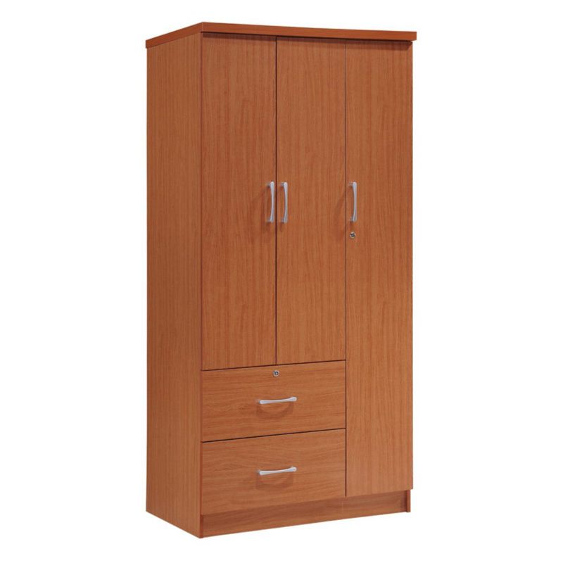 Photo 1 of ***PARTS ONLY***
HID8020 CHERRY 3-Door Armoire with 2-Drawers, 3-Shelves - Cherry

