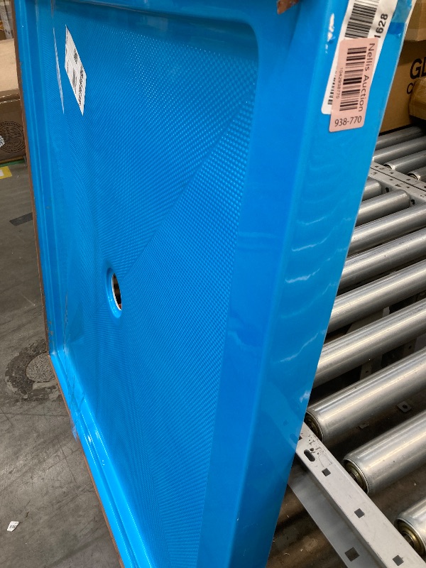 Photo 1 of ***HAS SMALL CRACKS AND CHIPS AROUND EDGES**PROFLO PFSBA4848 Hammond 48" x 48" Square Shower Base with Single Threshold and Center Drain - White