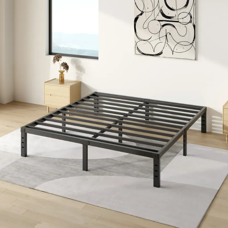 Photo 1 of ***PARTS ONLY***
COMASACH 14 inch King Bed Frame, Easy Assembly, No Box Spring Needed, Heavy Duty Metal Platform King Size, Noise Free, Black
