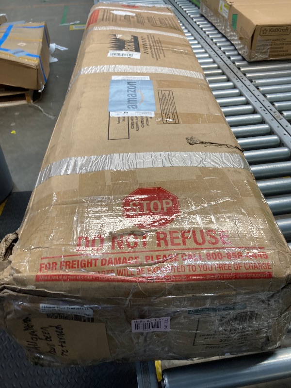 Photo 1 of Backyard Discovery Bay Pointe Cedar Wood Swing Set with Wave Slide, Play Deck, Rock Wall Ladder, Belt Swings, Chalkboard, Canopy Roof, Outdoor Playset