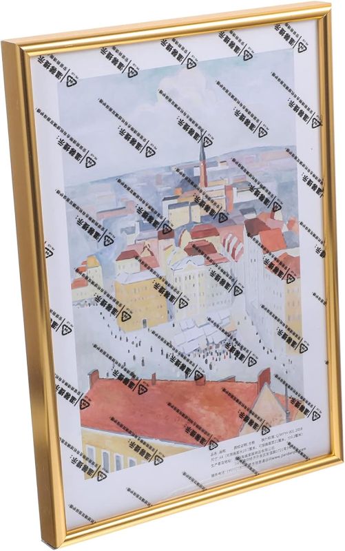 Photo 1 of  Wall Frame Photo Frame Document Frame Table Top Display Stand Award Holder Picture Frame Decor (Golden)