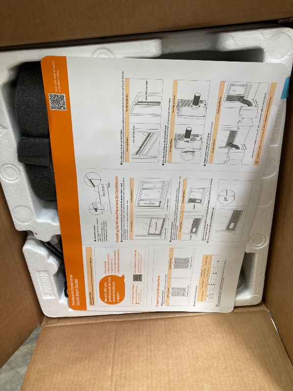 Photo 1 of 14,000 BTU Portable Air Conditioner Cools Up to 700 Sq.Ft, 3-IN-1 Energy Efficient Portable AC Unit with Remote Control & Installation Kits for Large Room, Campervan, Office, Temporary Space