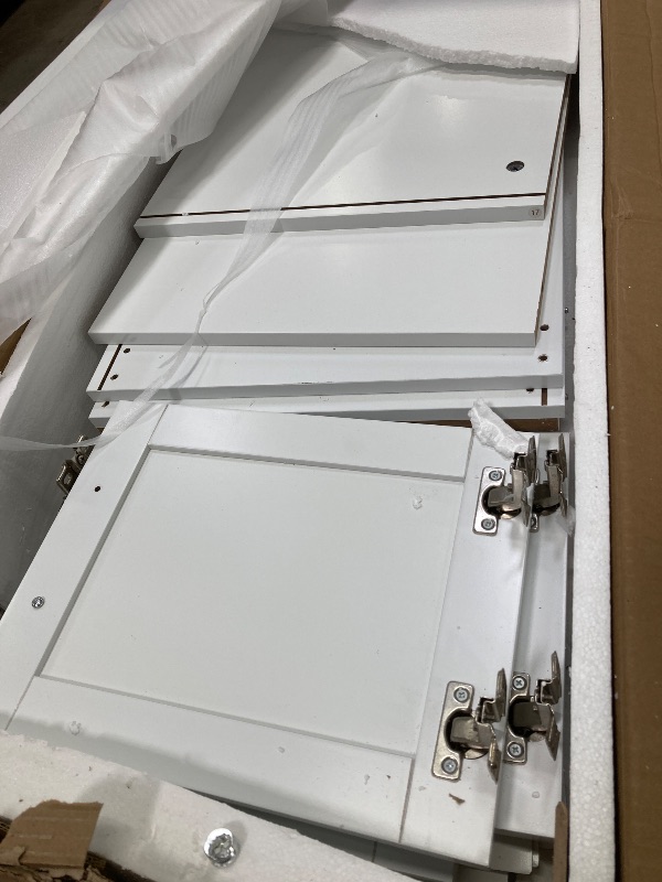 Photo 1 of ***BOX 2 OF 2 ONLY/INCOMPLETE SET**Merax Hall Tree with Entryway Bench and Shoe Storage Compartments, Multi-Functional Cabinet with 4 Hanging Hooks