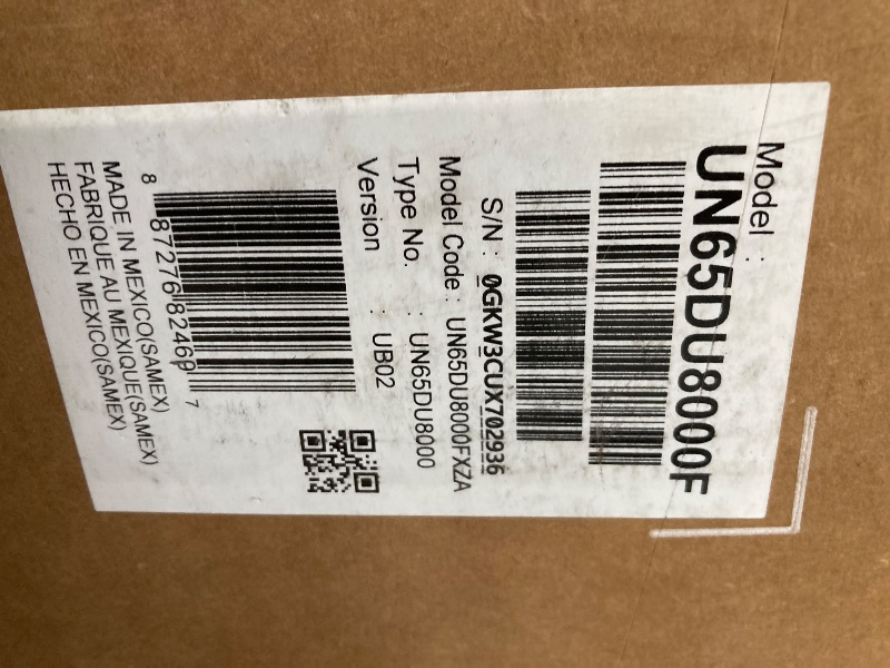 Photo 1 of ***PARTS ONLY***
SAMSUNG 65-Inch Class 4K Crystal UHD DU8000 Series HDR Smart TV w/Object Tracking Sound Lite, Motion Xcelerator, Ultra Slim Design, Gaming Hub, Alexa Built-in (UN65DU8000, 2024 Model)