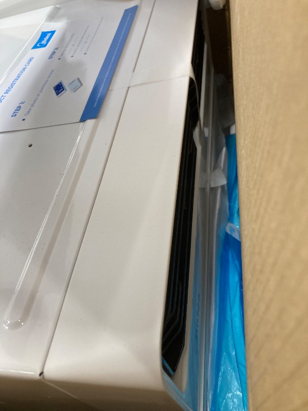 Photo 1 of Midea 8,000 BTU Smart Inverter Window Air Conditioner with APP, Alexa Control, 115V AC Unit Cools up to 350 Sq. Ft, Quiet Operation, Energy Saving, Remote & Easy Installation Kit, White