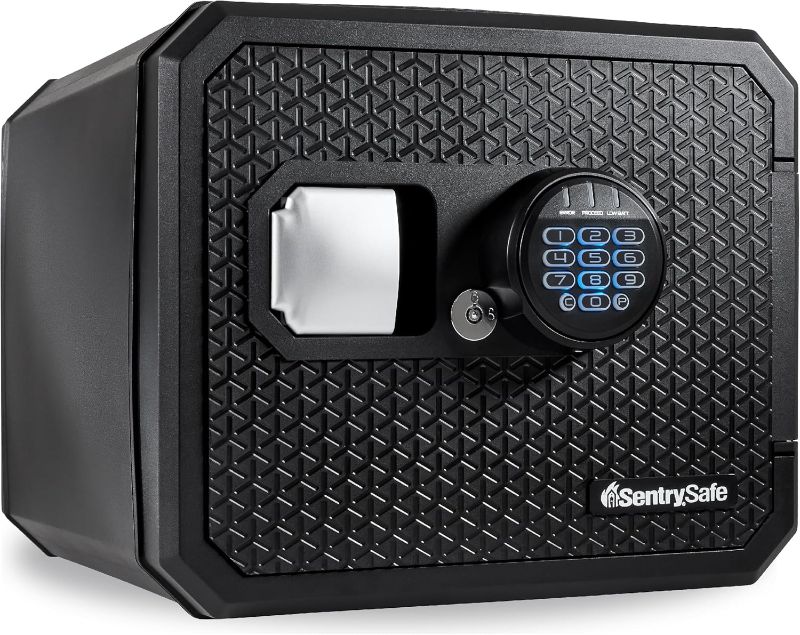 Photo 1 of 
SentrySafe Fireproof and Waterproof Large Safe with Backlit Digital Keypad and Override Key for Passports, Money, Jewelry, 0.81 Cubic Feet, FPW082HTC