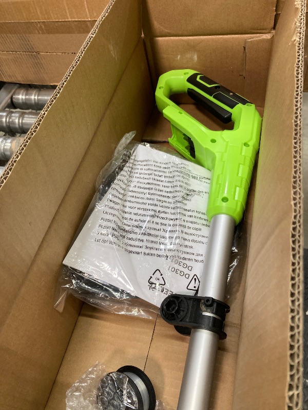 Photo 1 of **MISSING PARTS/NO BATTERY**STEELITE 21V Cordless String Trimmer, Battery Powered Weed Wacker with 2.0Ah Battery and Charger, Electric Weed Eater for Trimming and Edging, Lightweight Grass Trimmer
