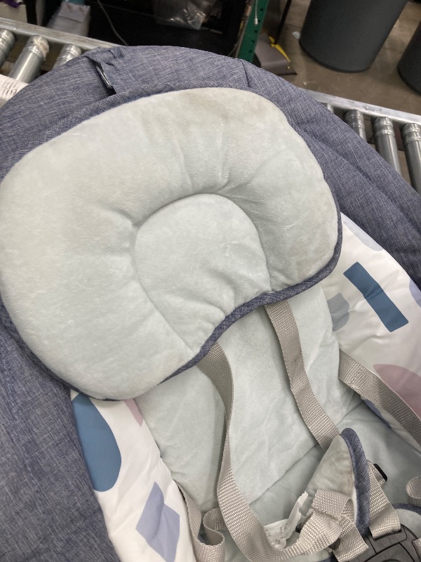 Photo 1 of ***item is dirty ****TEAYINGDE Baby Swing for Infants - APP Remote Bluetooth Control 5 Speed Settings 10 Lullabies USB Plug (Blue)