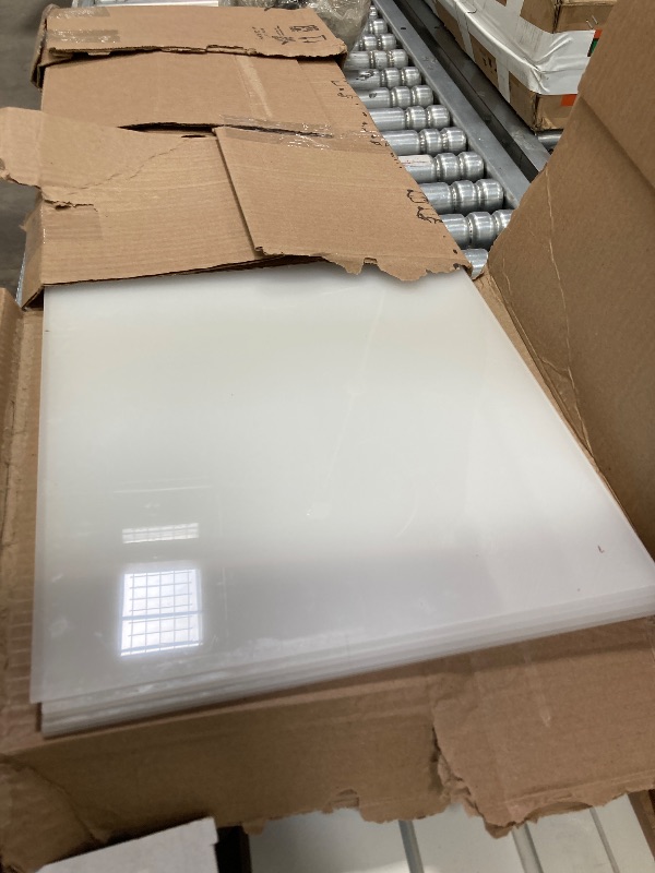 Photo 1 of ***MAYBE PARTS ONLY***
JUBEST 36"x84" White PVC Sliding Barn Door with Hardware Kit and Pull, Translucent Lightweight Plastic Barn Door, Water-Proof Acrylic Pane Door, Renter Friendly Barn Door, Easy Assembly